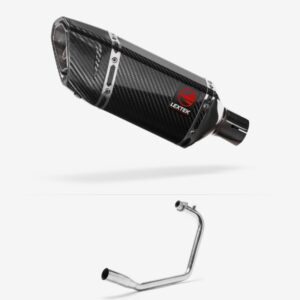 Lextek Carbon Fibre SP11C Gloss Exhaust System 200mm for Lexmoto Isca