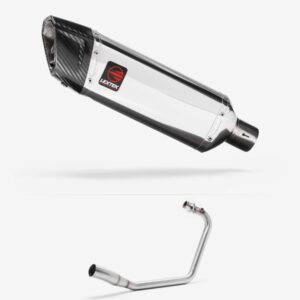 Lextek Stainless Steel SP4 Polished Exhaust System 300mm